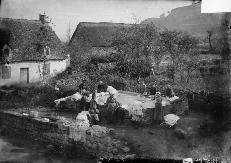 Lavandières à Saignes