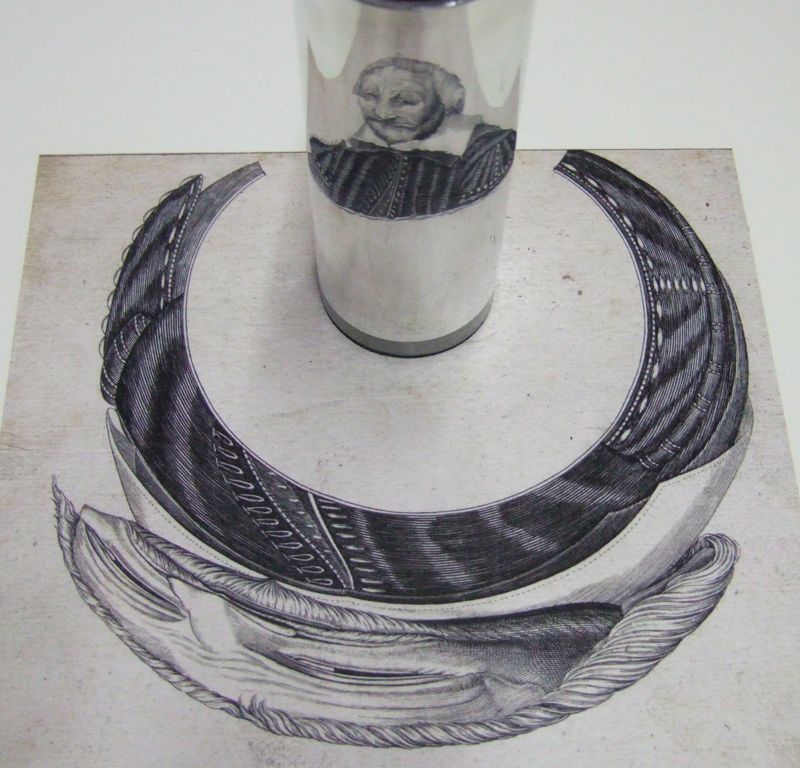 Portrait en anamorphose de Jacques d’Auzolles, seigneur de la Peyre (années 1640)