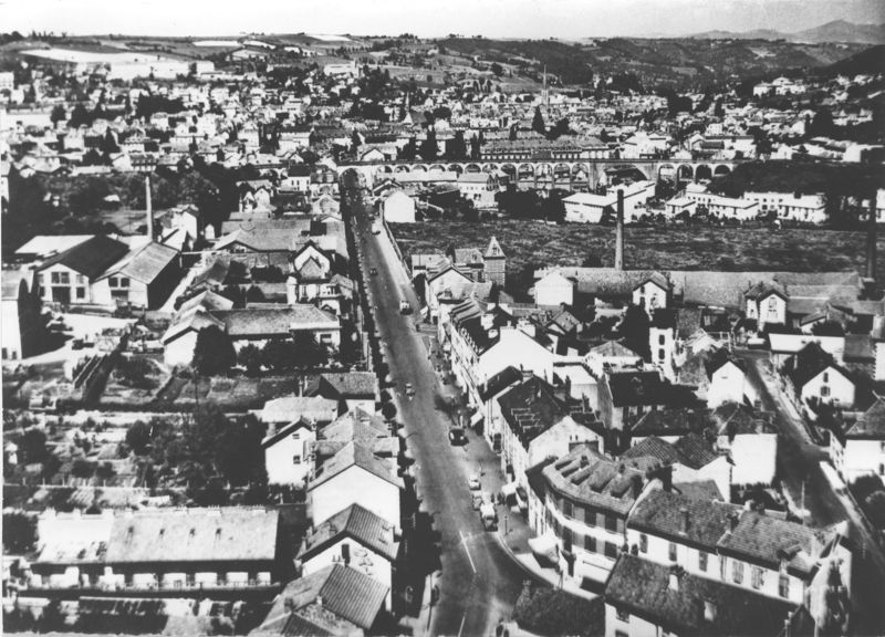 Vue aérienne de l’avenue des Pupilles de la Nation