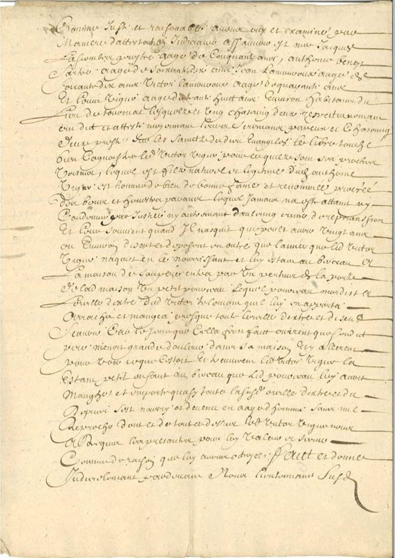 Acte de la cour du seigneur trésorier du monastère Saint-Pierre de Mauriac (1540)