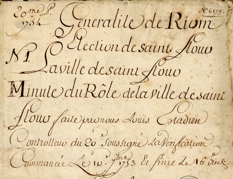 Des Sanflorains « habillés pour l’hiver » ! Rôle du vingtième de la paroisse de Saint-Flour (1753)