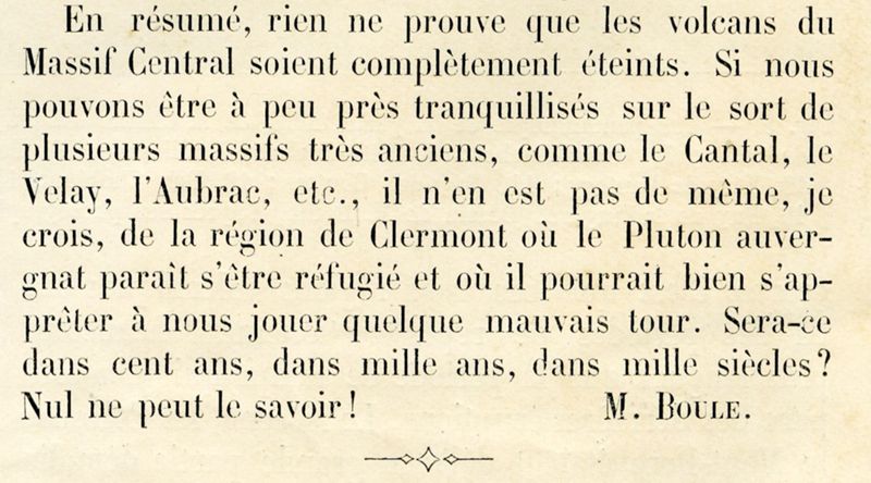 « Les volcans de la France centrale sont-ils complètement éteints ? »