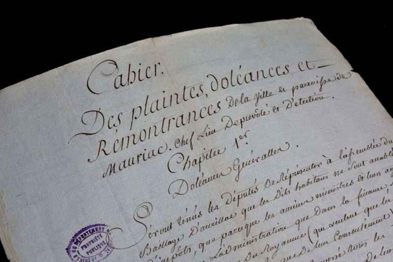 Cahiers de doléances numérisés