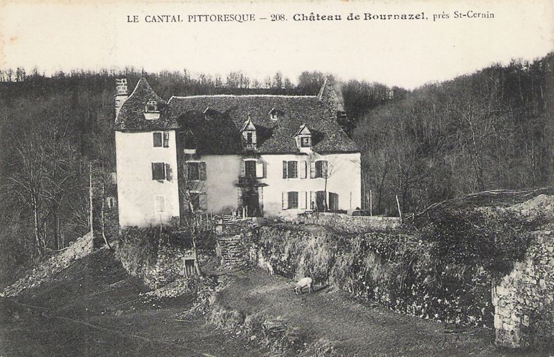 Bournazel (Saint-Cernin) : manoir (XVIIe siècle ?). - Carte postale ancienne