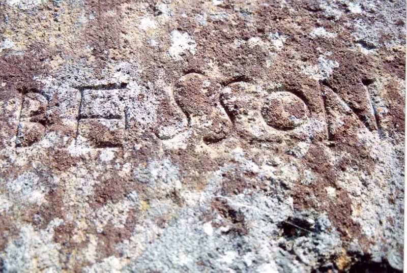Linteau gravé Besson (Freix-Anglards)