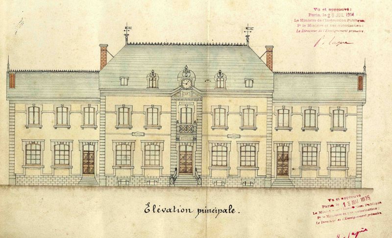 Documents iconographiques extraits des dossiers d'administration communale (sous-série 2 O) 