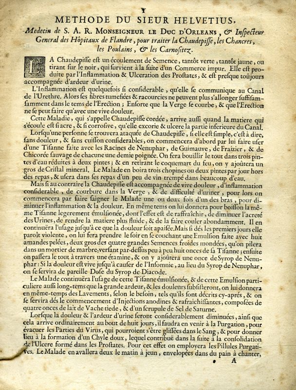 Traitement de la chaudepisse
