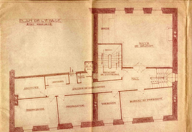 Plan du 1er étage