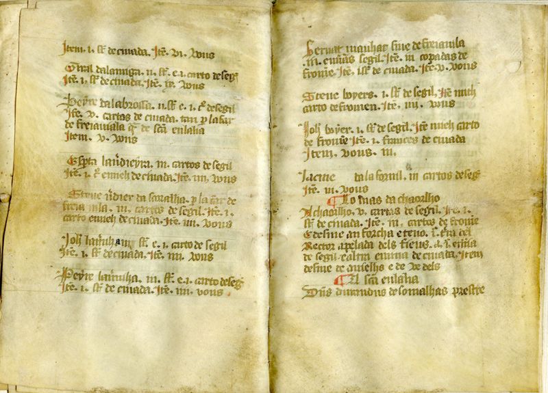 Liève de la cure de Sainte-Eulalie