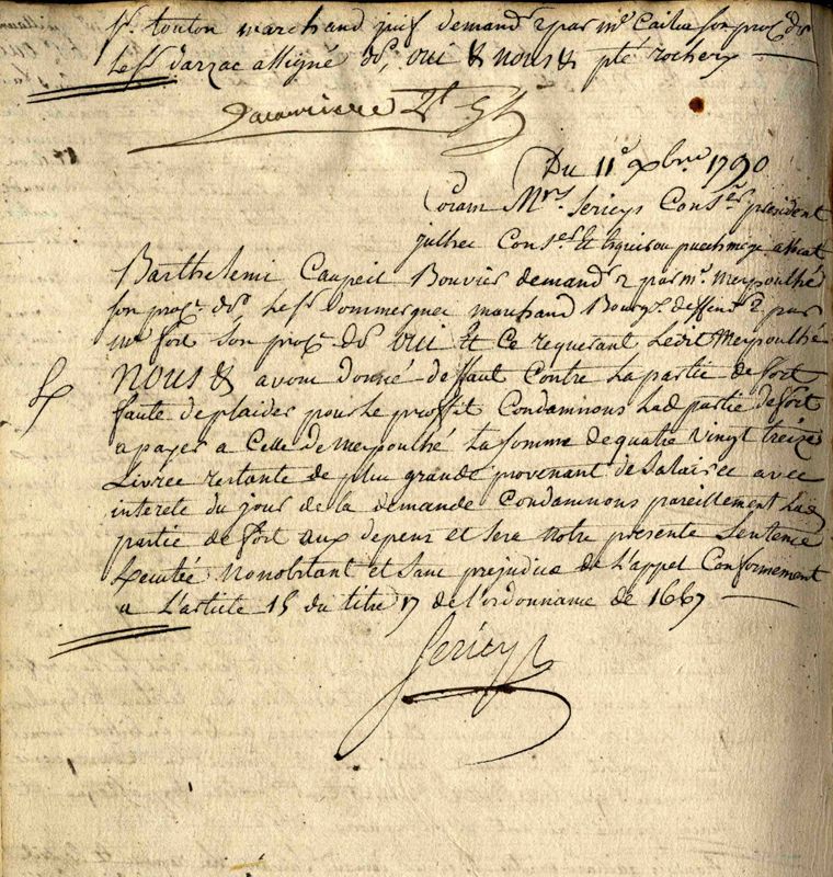 La dernière affaire du bailliage d’Aurillac