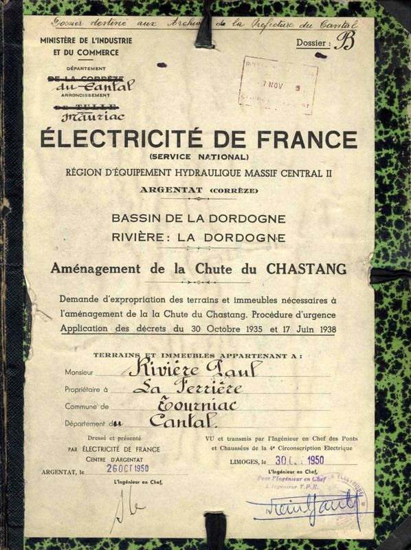 Dossier d’expropriation de la famille Rivière