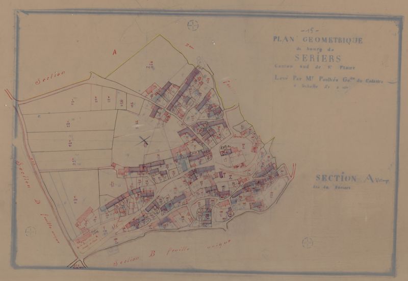 Plan rénové de Sériers, section A (1934)