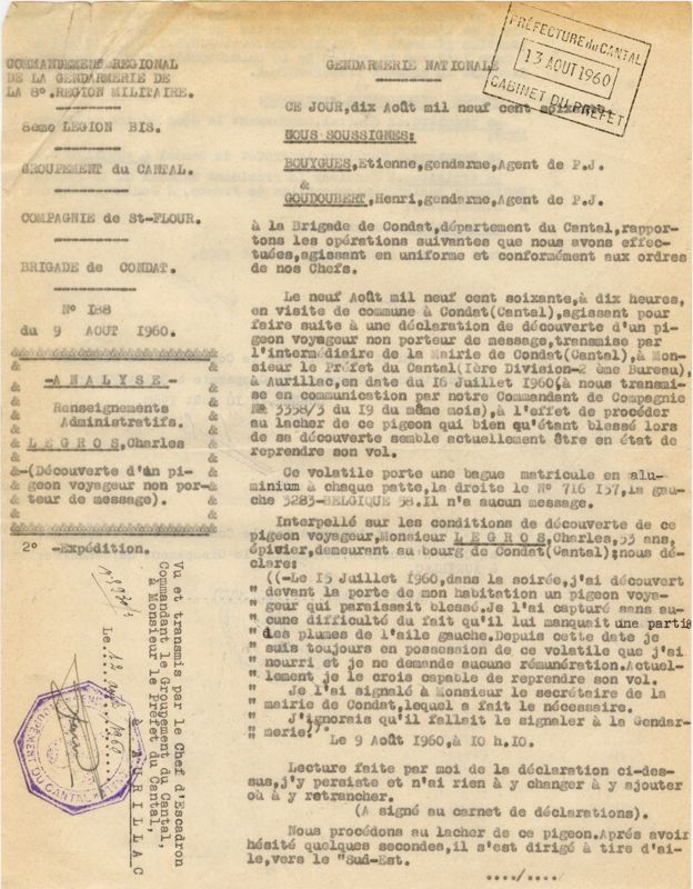 Procès-verbal du 10 août 1960 