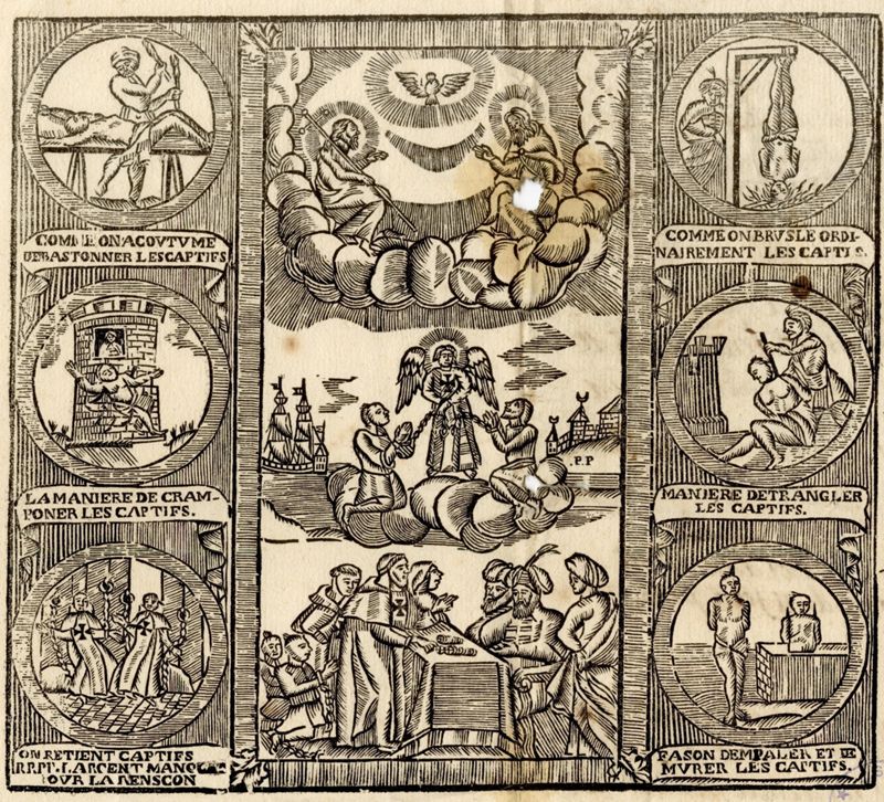 Illustration d'une affiche d'appel de fonds pour le rachat des captifs [1727] , cote ADC : 6 J 87
