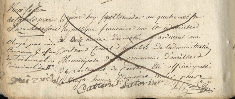 Un curieux faux en écriture : fraude à l’état civil en l’an IV