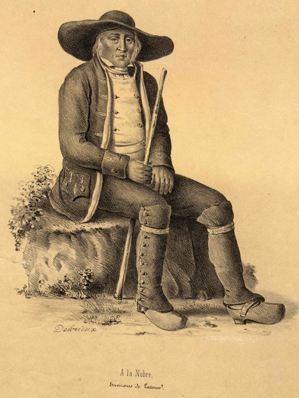Costume de paysan de Lanobre, par Alfred Delorieux