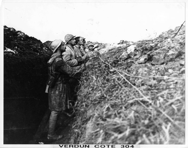 Verdun, cote 304 : officiers avant l’assaut