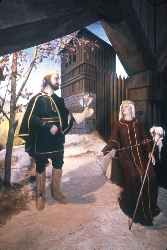 "Les parents de saint Géraud devant leur château carolingien en l'an 840"
