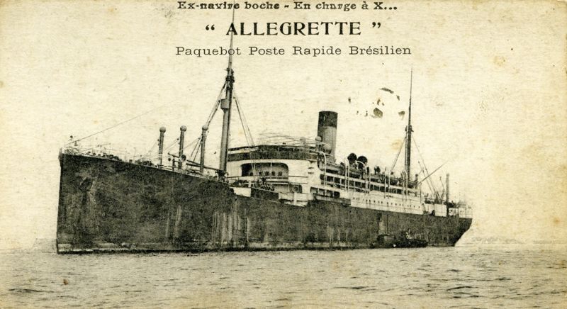 "Allegrette" - Paquebot poste rapide brésilien (55 Fi 22)