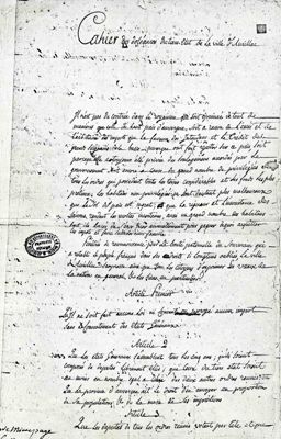 Cahier de doléances d'Aurillac