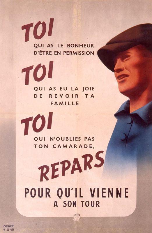 Affiche de propagande en faveur de la Relève