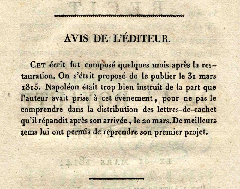 1814/1815, ou l’art de prendre le vent