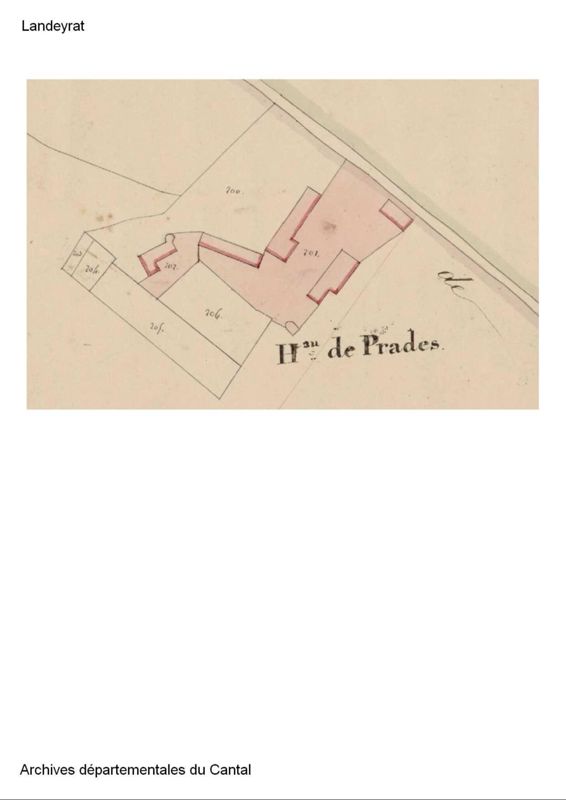 Les Prades en 1835