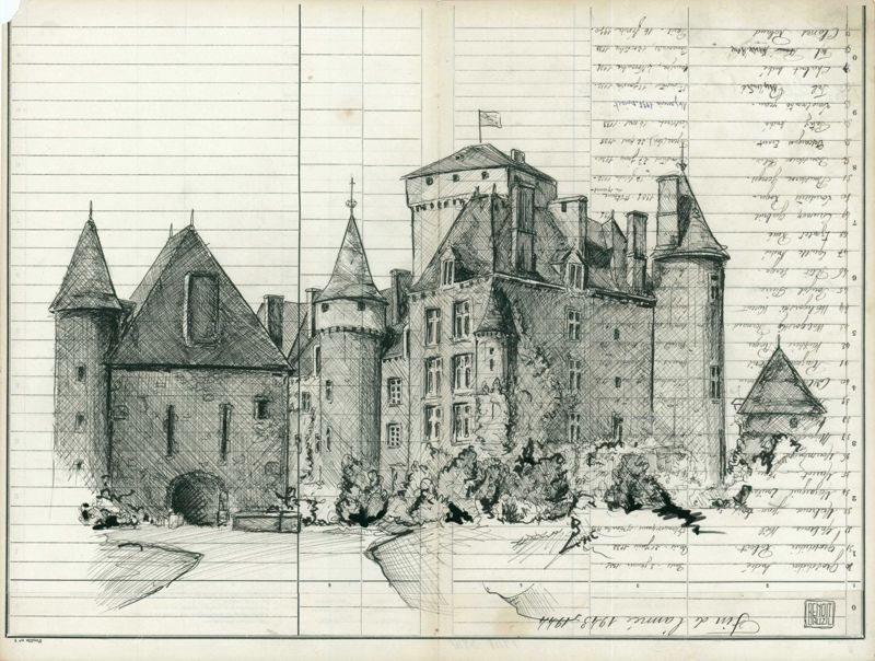Château de Pesteils, XVe siècle, Polminhac