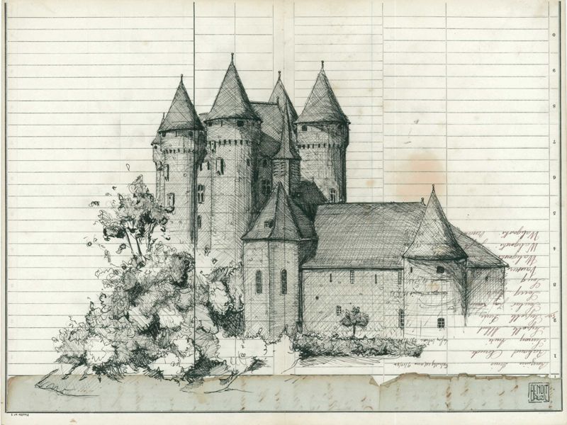 Château de Val, XIIIe siècle, Lanobre