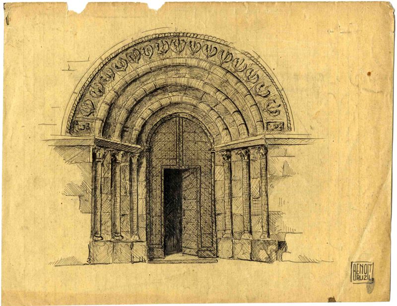 Portail de l'église Saint-Mathieu, Salers