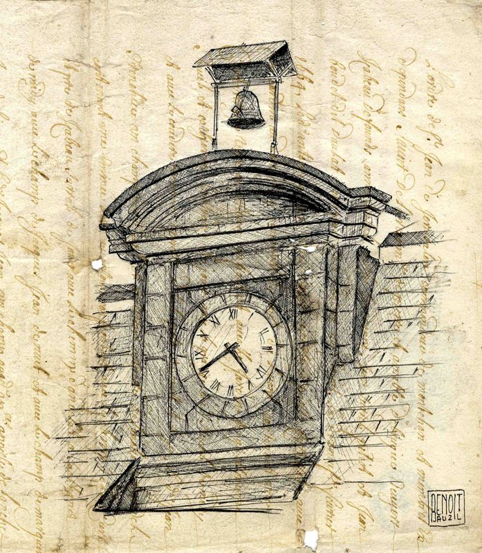 Place de la Paix, bâtiment de l'horloge