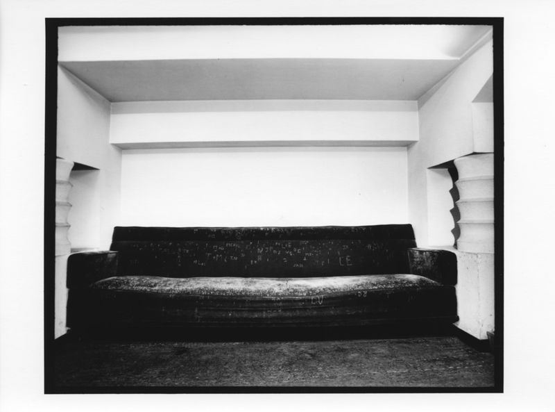 La banquette du cinéma Le Rex, août 1983