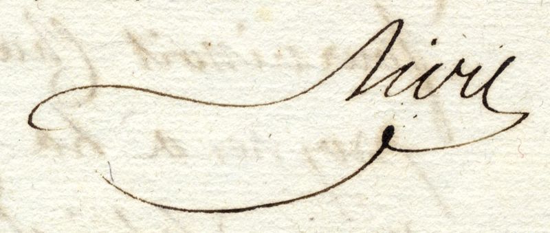 Signature original du préfet Riou