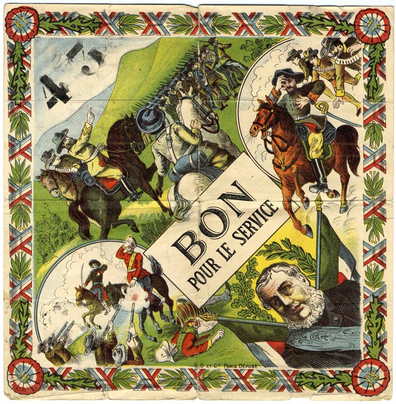 Une vignette de conscrit en hommage aux Boers d’Afrique du Sud (1907)