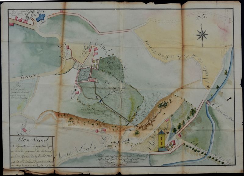 Plan aquarellé