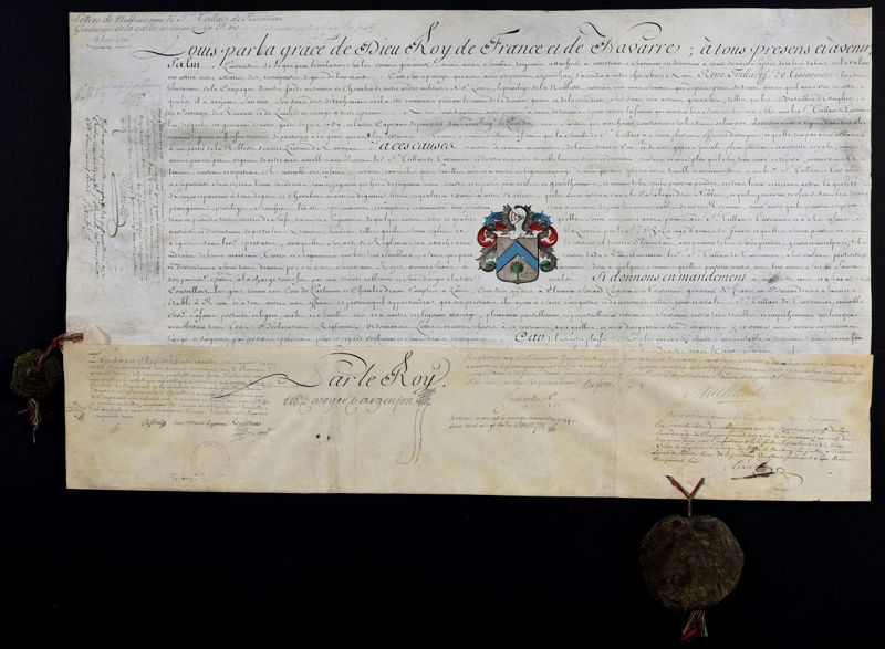 Les lettres d’anoblissement de René Teilhard de Tissonnières (1751)