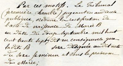 Extrait du jugement