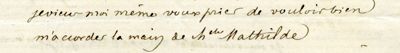 Extrait de la lettre