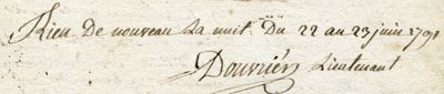 Extrait du registre