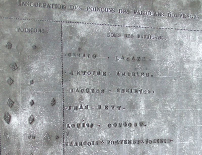 Planche d’insculpation