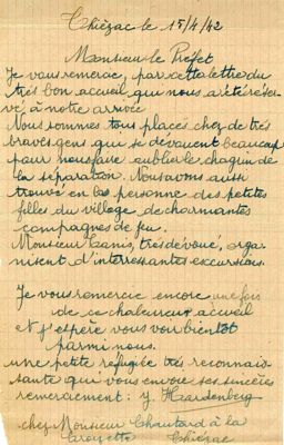 Courrier d'une réfugiée