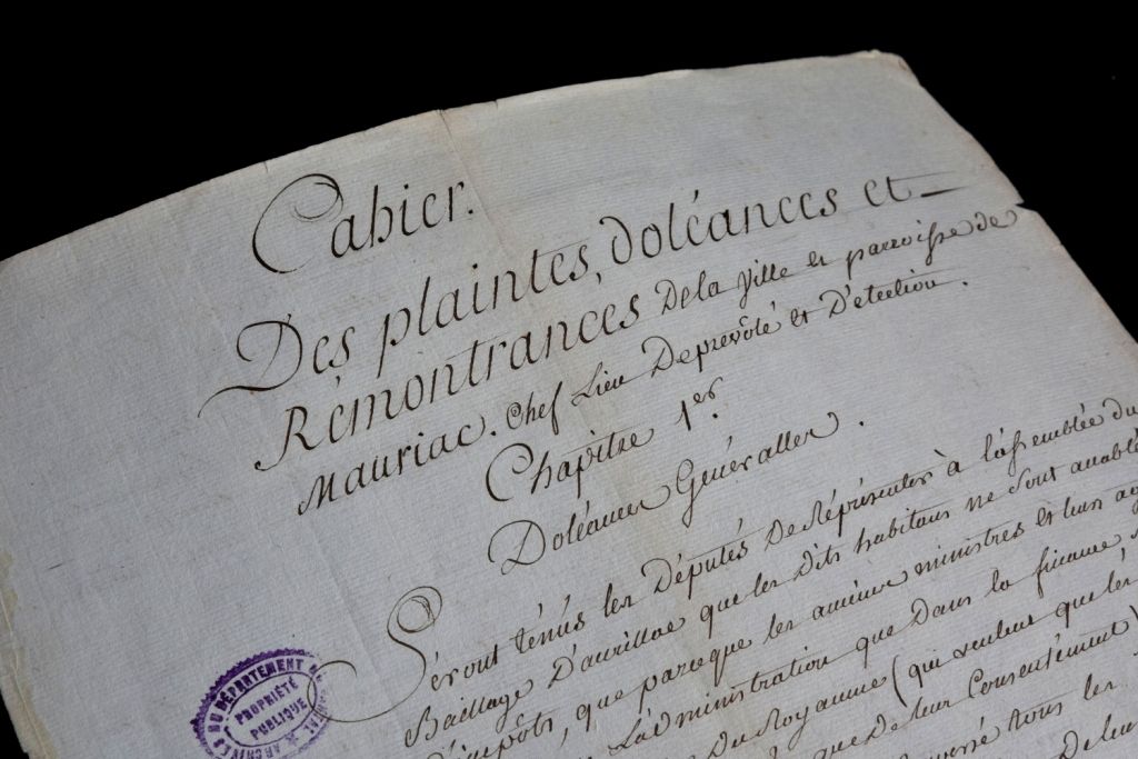 Cahiers de doléances numérisés