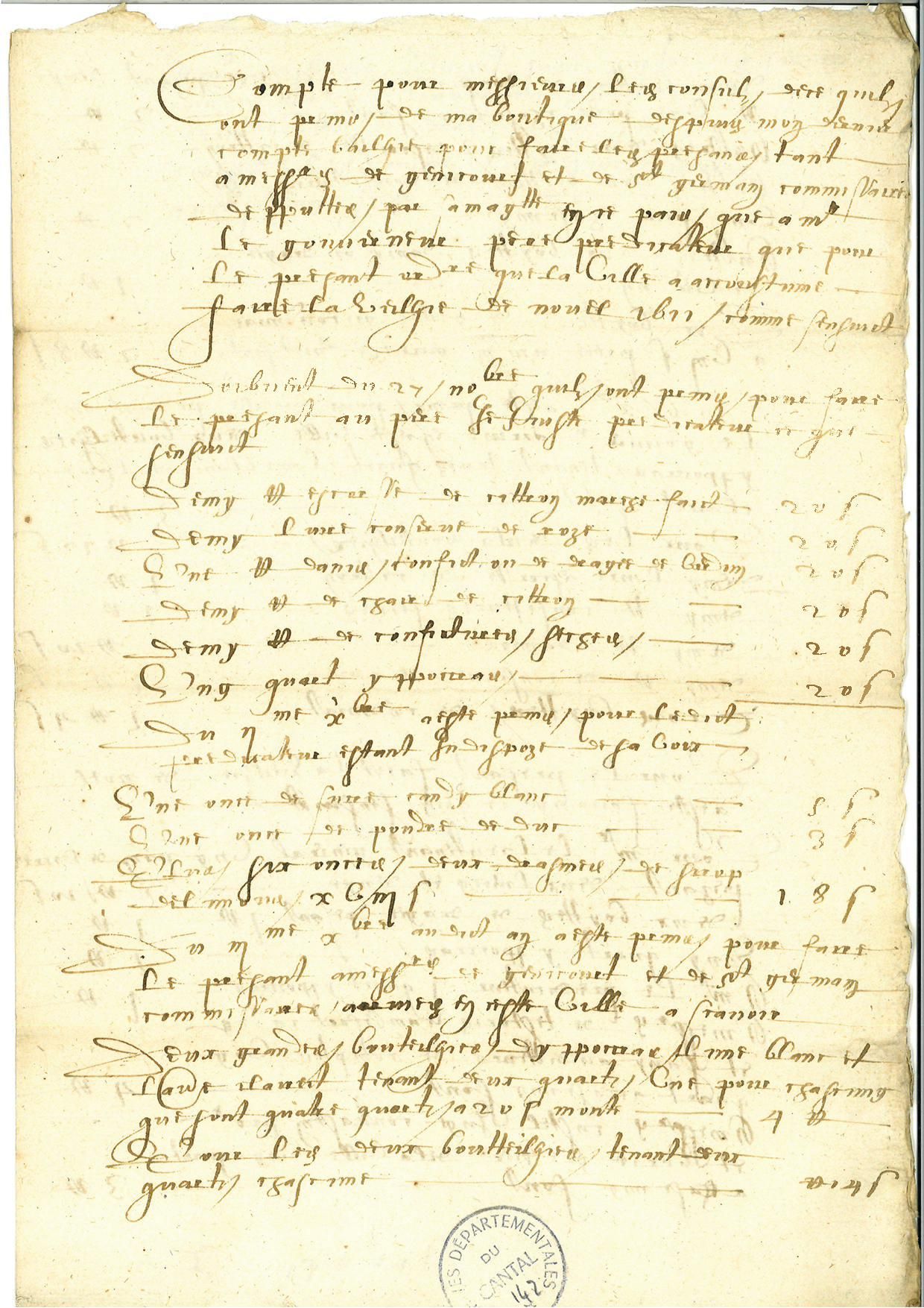 Cadeaux de Noël des consuls aurillacois (1611)