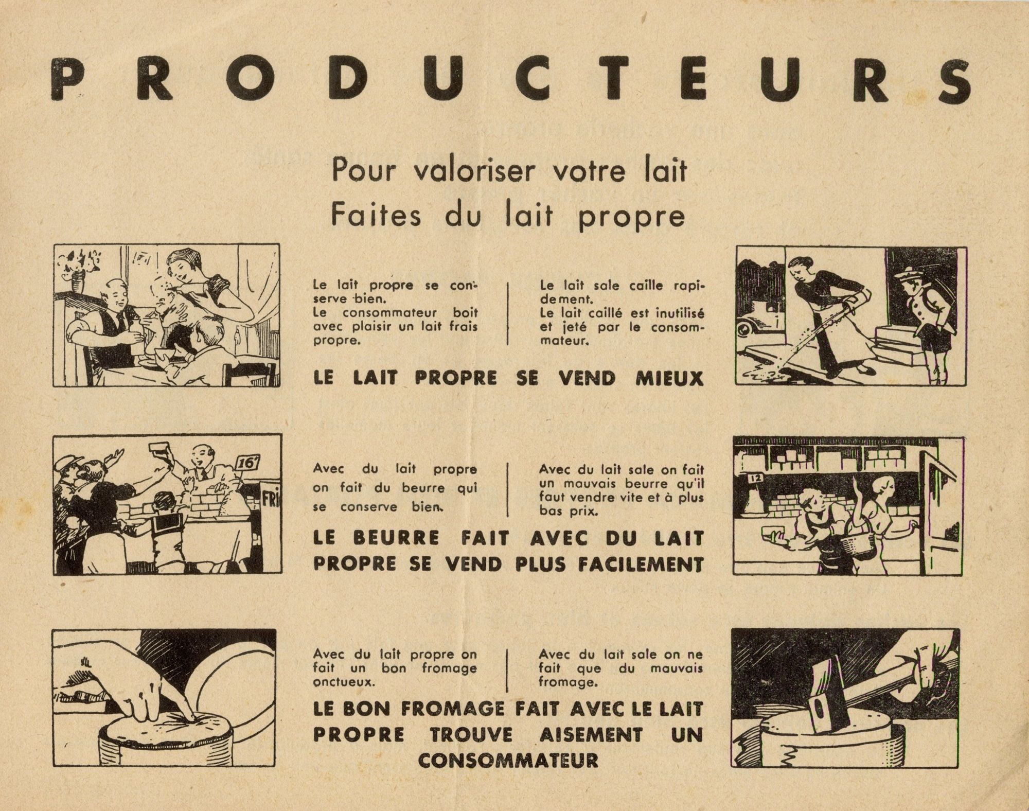 Pour faire votre beurre, faites du lait propre !