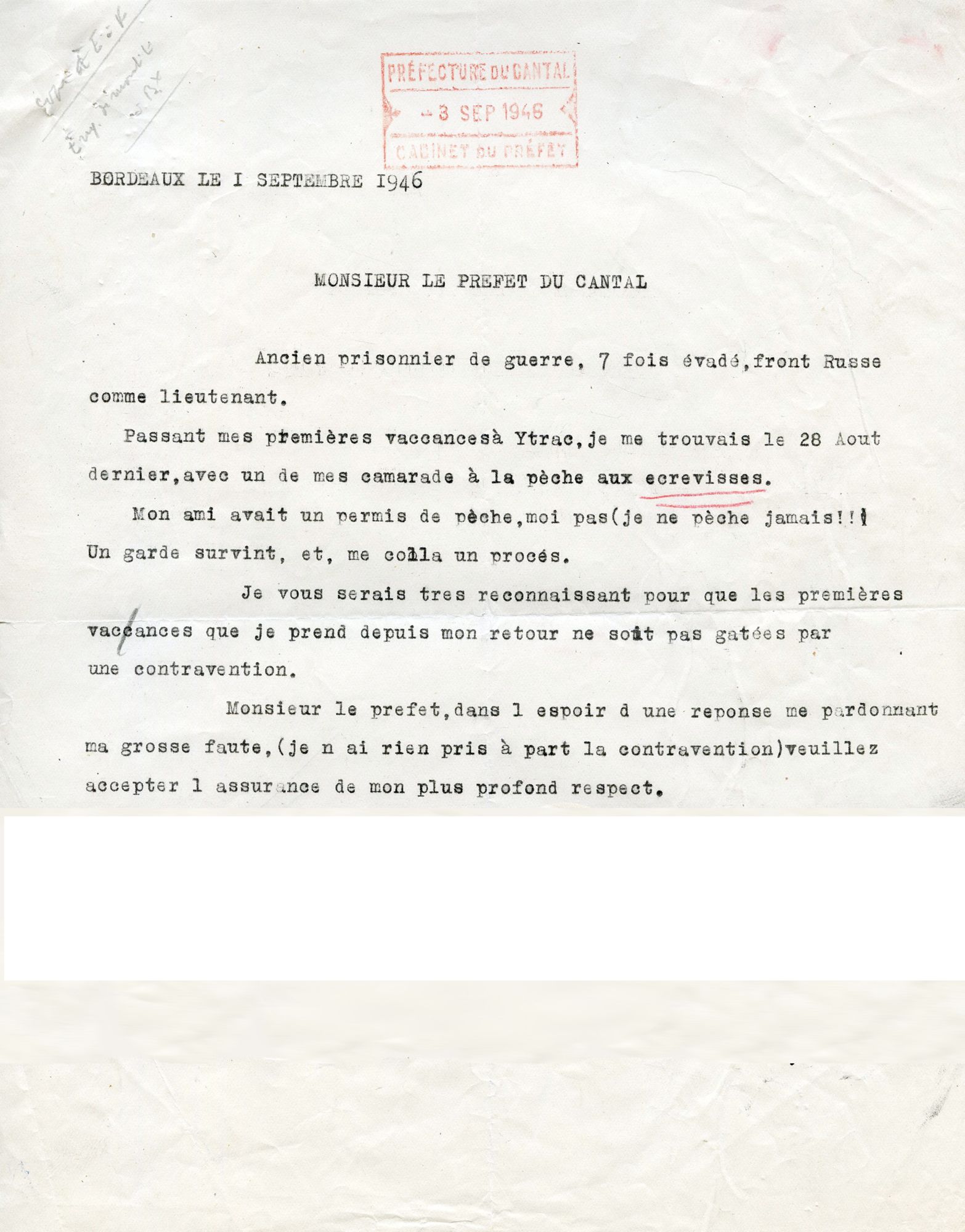 Un pêcheur d’écrevisses à la langue bien pendue (1946)