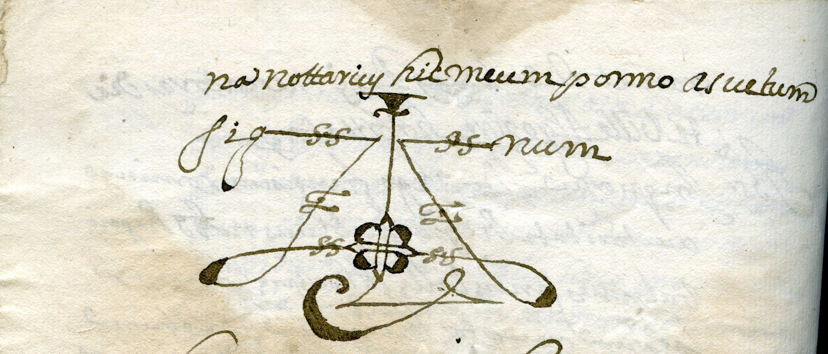 Signatures de notaires d’Algésiras (Andalousie) en 1679
